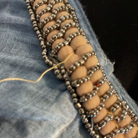 Dolma Linen Swim Coverup - Blue OS - Picture 9 of 9